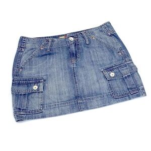 Old Navy Blue Cargo Mini Skirt
